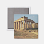 Sicht auf Tempel E, c.490-480 v. Chr. Magnet (Vorderseite/Rückseite)