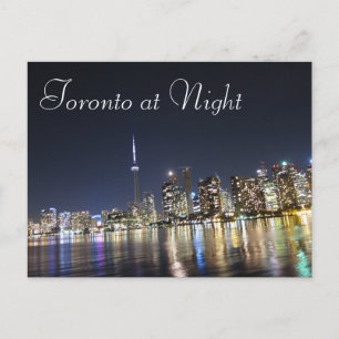 Sicht auf Toronto in der Nacht Postkarte