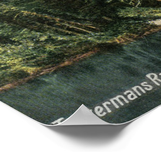 Sicht auf Tuckermans Ravine, Washington Poster (Ecke)