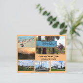Sicht auf Tybee Island, Georgia Postkarte (Stehend Vorderseite)