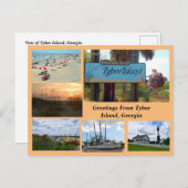 Sicht auf Tybee Island, Georgia Postkarte (Vorne/Hinten)