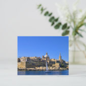 Sicht auf Valletta, Malta Postkarte (Stehend Vorderseite)