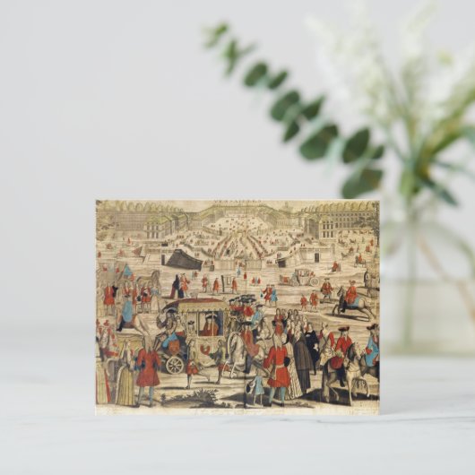 Sicht auf Versailles Postkarte (Stehend Vorderseite)