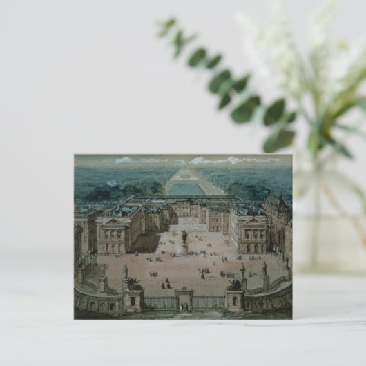 Sicht auf Versailles Postkarte (Stehend Vorderseite)