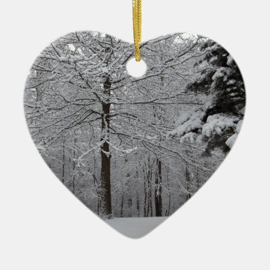 Sicht auf Wälder Keramikornament (Vorne)