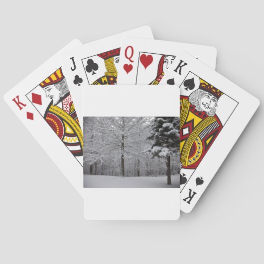 Sicht auf Wälder Spielkarten (Rückseite)