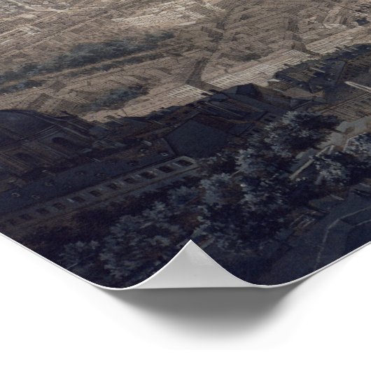 Sicht auf Wien, c.1860 Poster (Ecke)