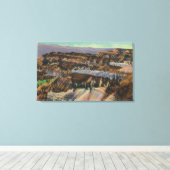 Sicht auf Zedernausbrüche Leinwanddruck (Insitu (Holzboden))