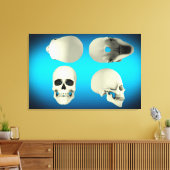 Sicht des menschlichen Schädels von verschiedenen Leinwanddruck (Insitu (Wohnzimmer))