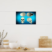 Sicht des menschlichen Schädels von verschiedenen Poster (Küche)