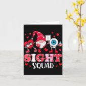 Sicht Squad Optiker Optometrist Dabbing Herz Val Karte (Gelbe Blume)