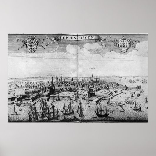 Sicht von Kopenhagen Poster (Vorne)