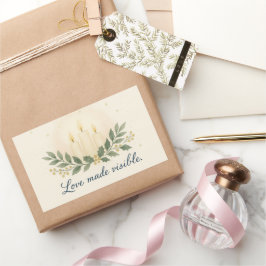 Sichtbar gemachte Liebe – Weihnachtssticker Rechteckiger Aufkleber