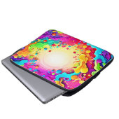 Sichtbare Abstrakte Farbexplosion Art Laptopschutzhülle (Vorne Knopf)