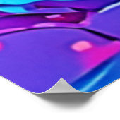 Sichtbare Abstrakte Farbexplosion Art Poster (Ecke)