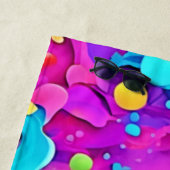 Sichtbare Abstrakte Farbexplosion Art Strandtuch (Beispiel)