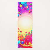 Sichtbare Abstrakte Farbexplosion Art Yogamatte (Vorderseite)