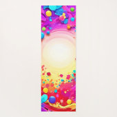 Sichtbare Abstrakte Farbexplosion Art Yogamatte (Rückseite)