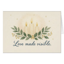 Sichtbare Liebe — Weihnachtskarte