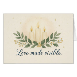 Sichtbare Liebe — Weihnachtskarte
