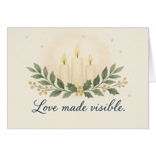 Sichtbare Liebe — Weihnachtskarte