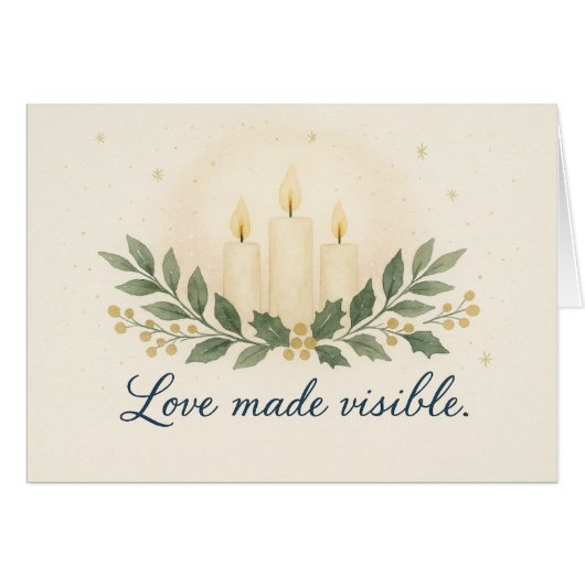 Sichtbare Liebe — Weihnachtskarte (Vorderseite (Horizontal))