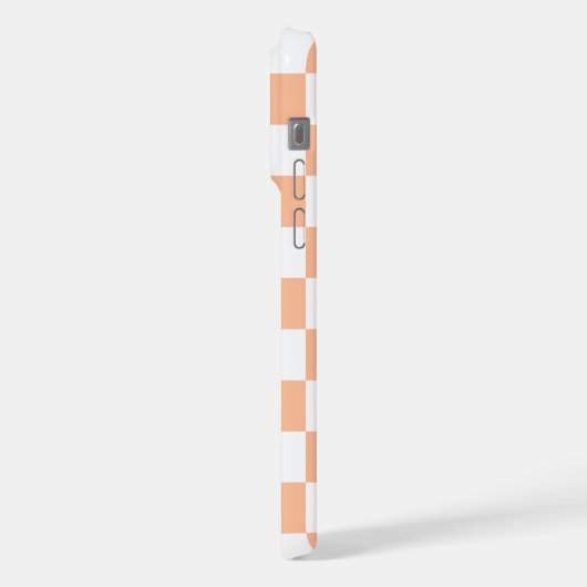 Sichtbare Quadrate für weißes Retro-Monogramm iPhone Hülle (Linke Seite)