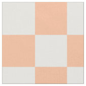Sichtbare Quadrate pfirsich und weißes geometrisch Stoff (Nahaufnahme)