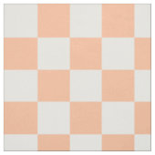 Sichtbare Quadrate pfirsich und weißes geometrisch Stoff (Muster)