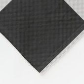 Sichtbare Schwarz-Weiß-Quadrate oder CUSTOM-FARBE Fleecedecke (Ecke)