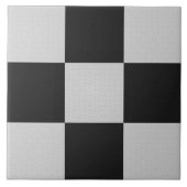 Sichtbare Schwarz-Weiß-Quadrate oder CUSTOM-FARBE Fliese (Vorderseite)