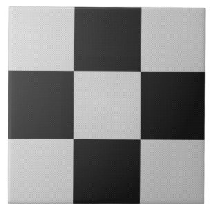 Sichtbare Schwarz-Weiß-Quadrate oder CUSTOM-FARBE Fliese