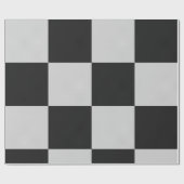 Sichtbare Schwarz-Weiß-Quadrate oder CUSTOM-FARBE Geschenkpapier (Flach)