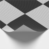 Sichtbare Schwarz-Weiß-Quadrate oder CUSTOM-FARBE Geschenkpapier (Ecke)