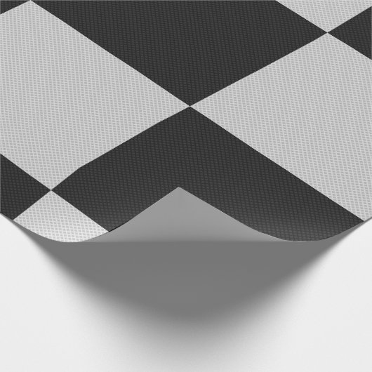 Sichtbare Schwarz-Weiß-Quadrate oder CUSTOM-FARBE Geschenkpapier (Ecke)