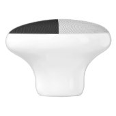 Sichtbare Schwarz-Weiß-Quadrate oder CUSTOM-FARBE Keramikknauf (Seitenansicht)