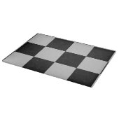 Sichtbare Schwarz-Weiß-Quadrate oder CUSTOM-FARBE Schneidebrett (Ecke)