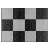 Sichtbare Schwarz-Weiß-Quadrate oder CUSTOM-FARBE Schneidebrett (Vorderseite)