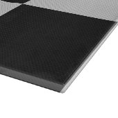 Sichtbare Schwarz-Weiß-Quadrate oder CUSTOM-FARBE Schneidebrett (Ecke)