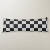 Sichtbare Schwarz-Weiß-Quadrate oder CUSTOM-FARBE Seitenschläferkissen (Vorderseite)