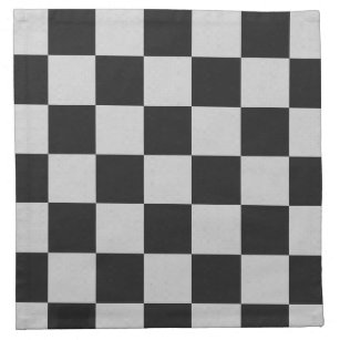 Sichtbare Schwarz-Weiß-Quadrate oder CUSTOM-FARBE Serviette