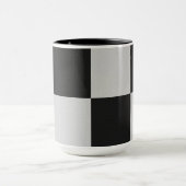 Sichtbare Schwarz-Weiß-Quadrate oder CUSTOM-FARBE Tasse (Zentrum)