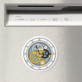 Sichtbare Uhrwerk Illusion Fantasievolle Uhr Blaue Magnet (In Situ (Geschirrspüler))