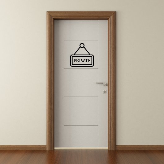 Sichtbarer privater Indikator Aufkleber