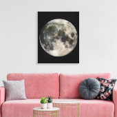 Sichtbares Bild des Mondes Leinwanddruck (Insitu (Wohnzimmer))