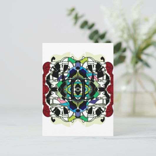 Sichtbares Design Postkarte (Stehend Vorderseite)