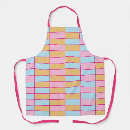 Sichtbares farbiges Prüfmuster Schürze