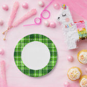 Sichtbares grünes Farbmuster Pappteller (Party)