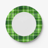 Sichtbares grünes Farbmuster Pappteller (Vorderseite)