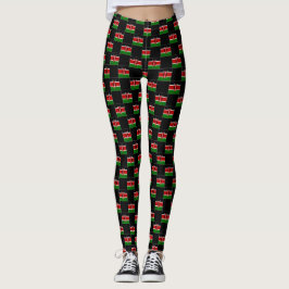 Sichtbares Kenya-Flag-Muster Leggings